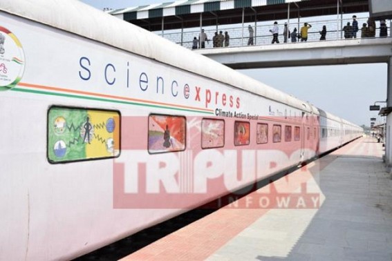 Science Express with 16 coaches arrives Agartala